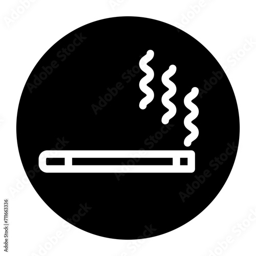 Smoking icon vector image. Can be used for Addiction.