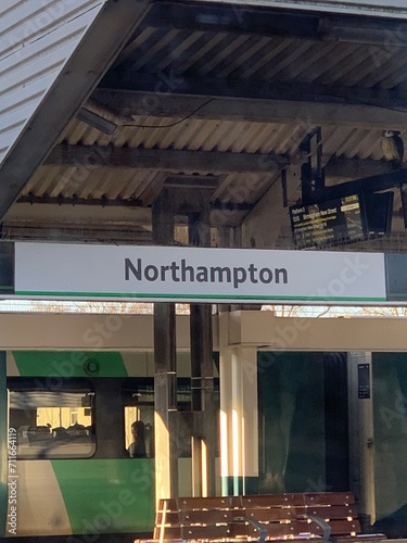 Northampton train station sign