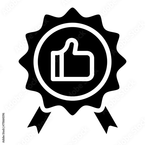 Qualify icon vector image. Can be used for Video Blog.