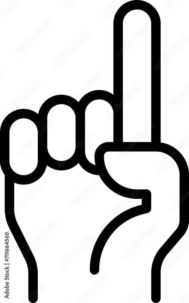 One finger icon One finger icon