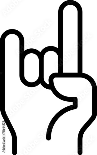 Rock finger icon