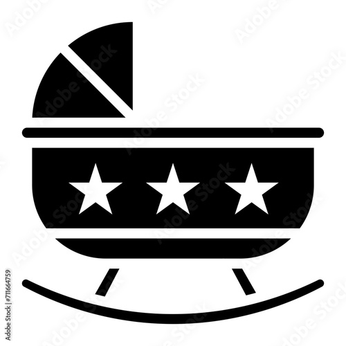 Cradle icon vector image. Can be used for Maternity.