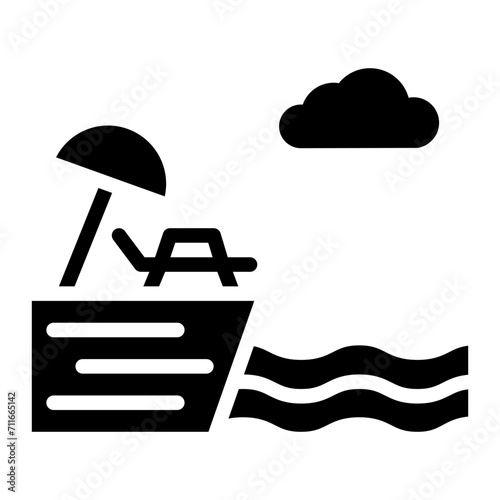 Coast icon vector image. Can be used for Geography.