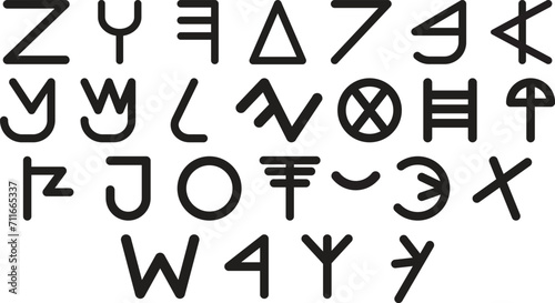 paleo hebrew lashawan qadash alphabet set