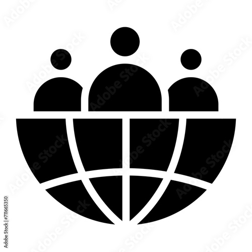 Human Geography icon vector image. Can be used for Geography.