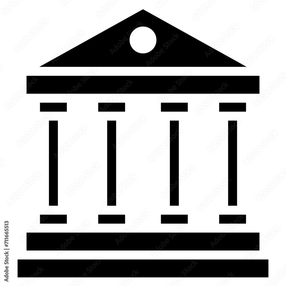Acropolis icon vector image. Can be used for Archeology. Acropolis icon vector image. Can be used for Archeology.