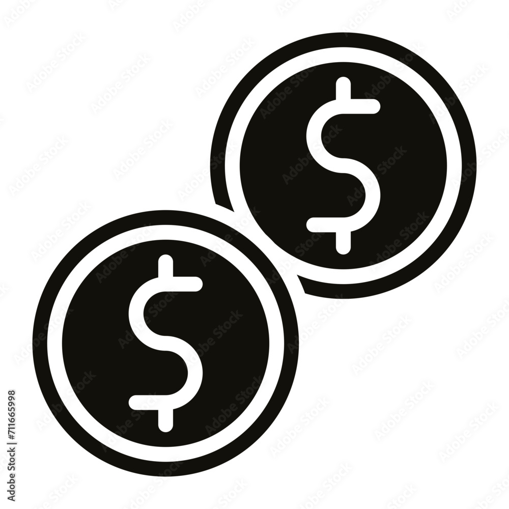 Coin icon vector image. Can be used for Laundry. Coin icon vector image. Can be used for Laundry.