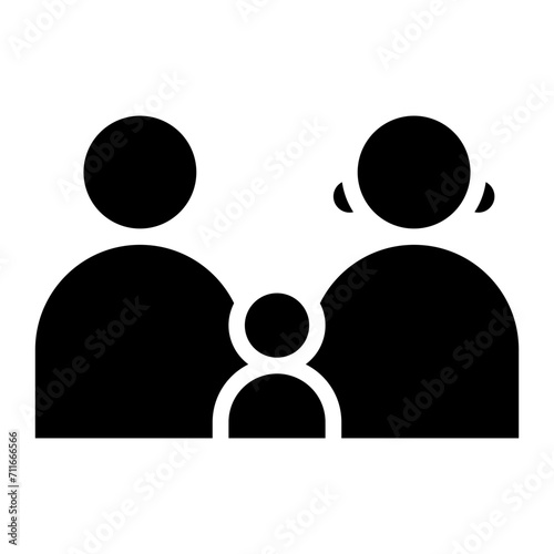 Family icon vector image. Can be used for Human Rights.