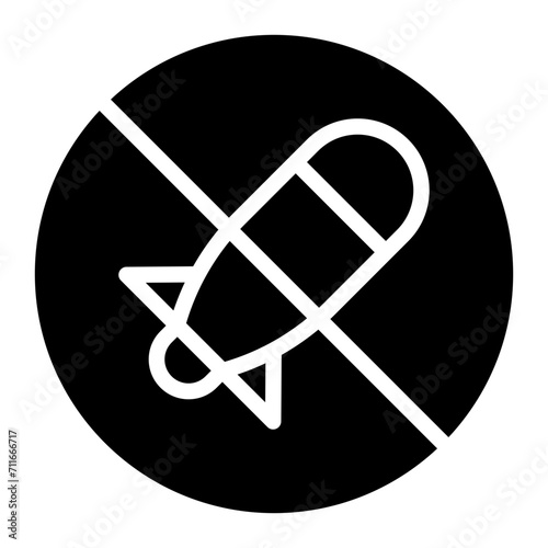 No War icon vector image. Can be used for Human Rights.