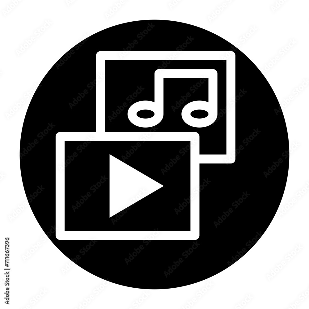 Multimedia icon vector image. Can be used for Product Management.