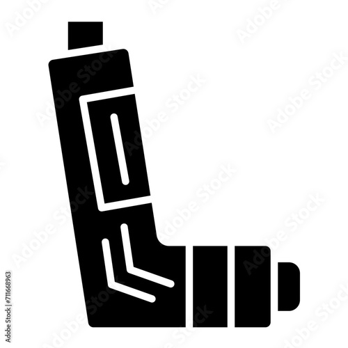 Inhaler icon vector image. Can be used for Pharmacy.