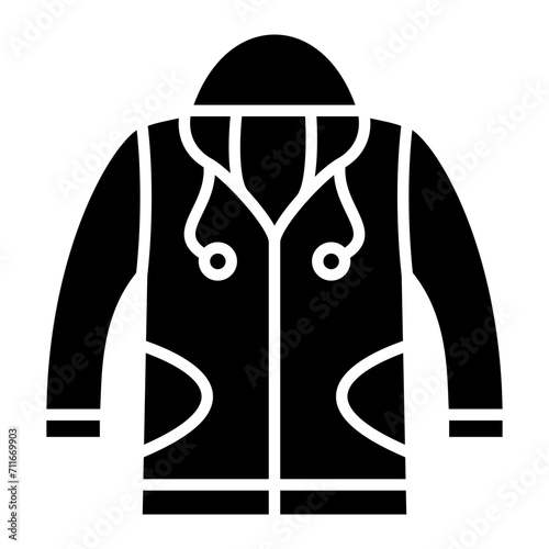 Hoodie icon vector image. Can be used for Autumn.