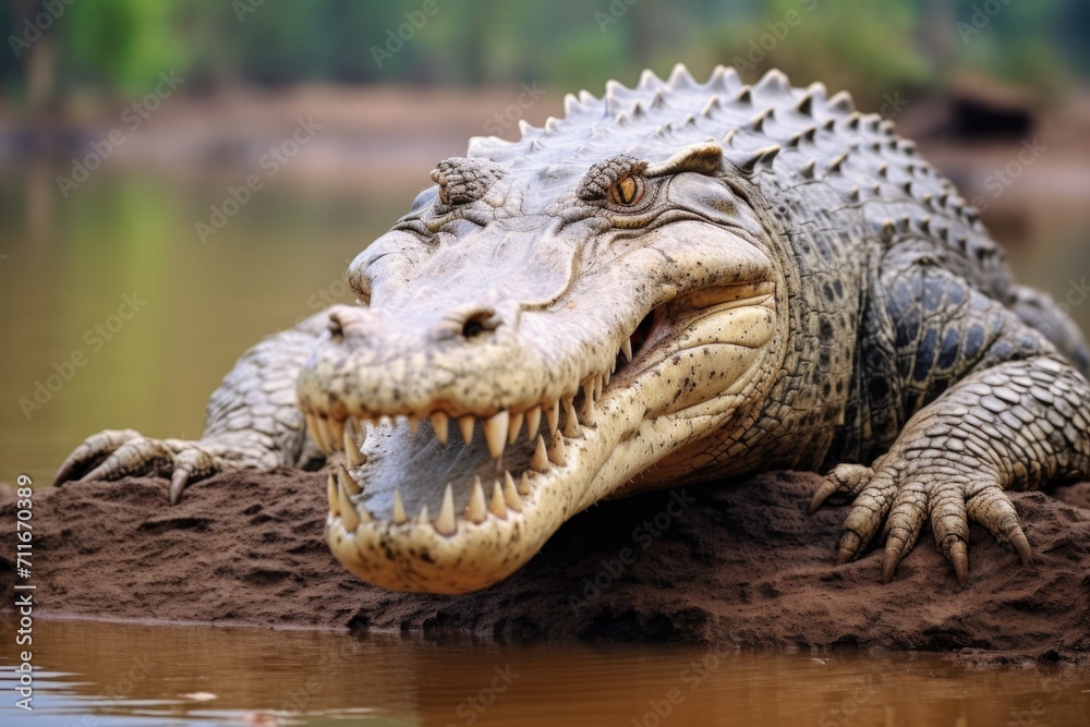 Nile Crocodile spotted on South African safari