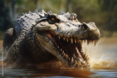 Nile Rivers dominant predator: Nile Crocodile © darshika