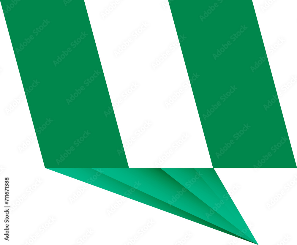 Nigeria pin flag