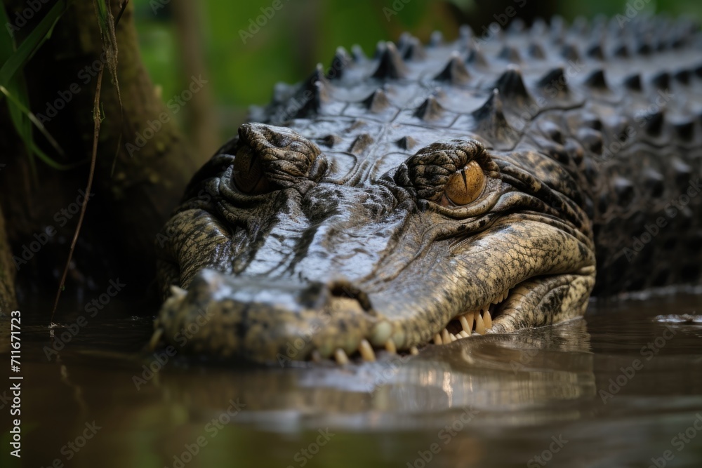 American crocodile in Jardines de la Reina, Cuba American crocodile in Jardines de la Reina, Cuba