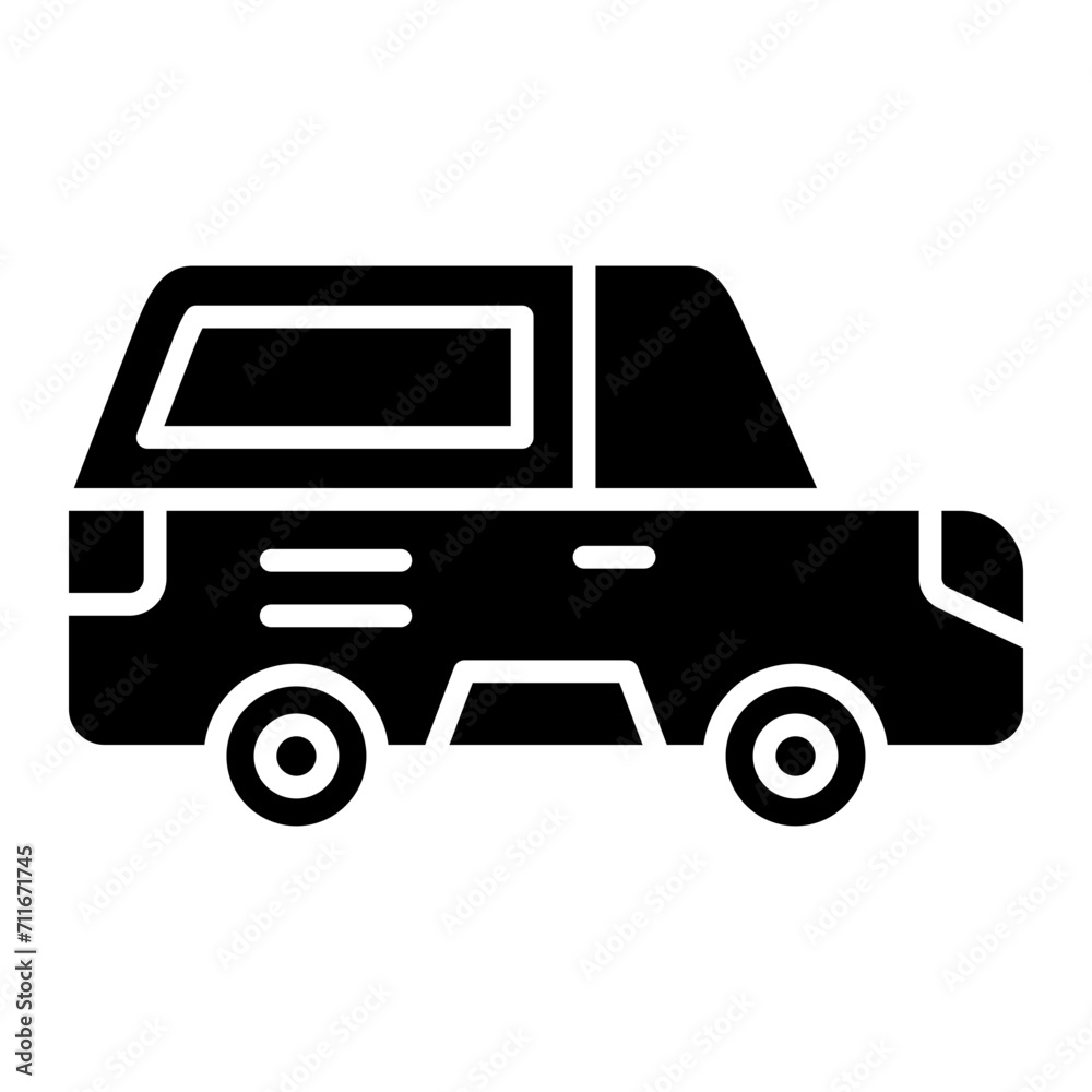 Hearse icon vector image. Can be used for Funeral.