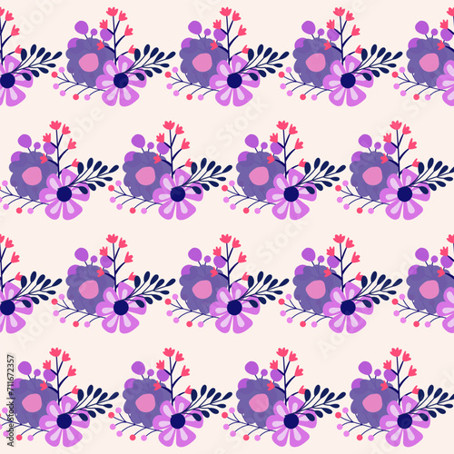 Floral Textile Fabric Dress Seamless Pattern Background Print Swatch