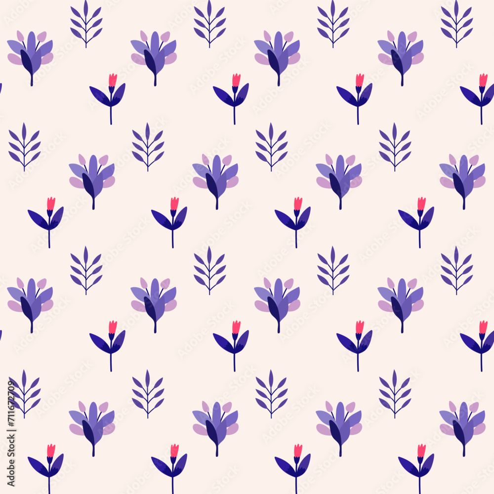 Floral Textile Fabric Dress Seamless Pattern Background Print Swatch