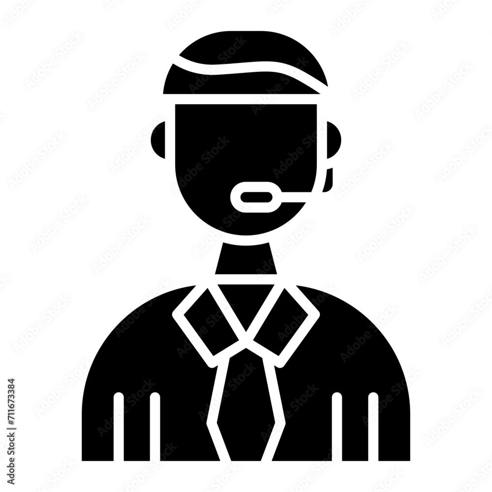 Commentator icon vector image. Can be used for Soccer.