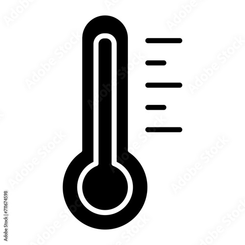 Thermometer icon vector image. Can be used for Medicine I.