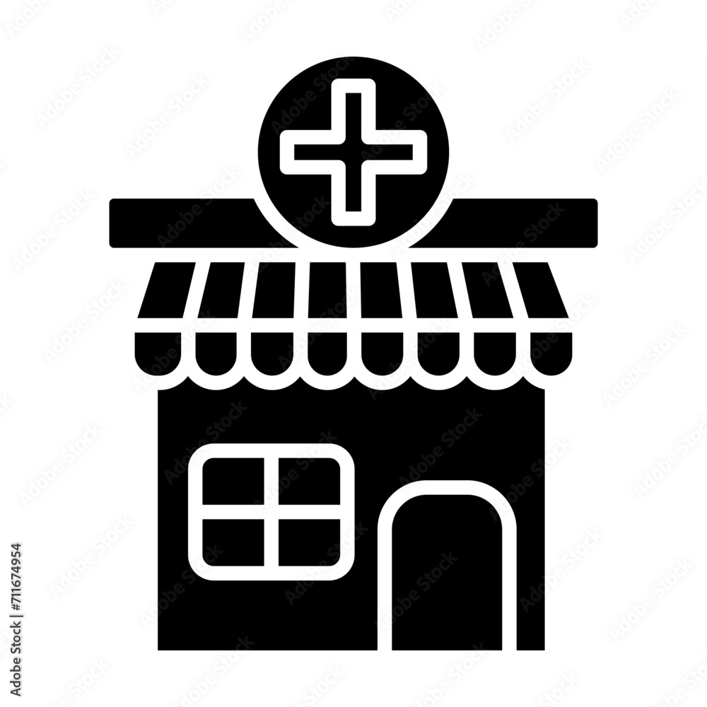 Medical Store icon vector image. Can be used for Shops and Stores. Medical Store icon vector image. Can be used for Shops and Stores.