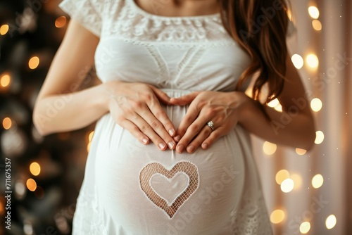 Close-up of pregnant belly, Pregnant woman photo