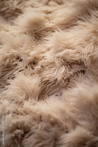 Close up of beige fur texture. Abstract background and texture for design.