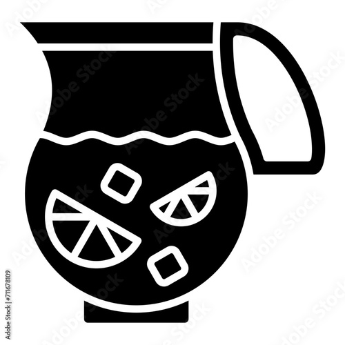 Lemonade Jug icon vector image. Can be used for Beverages.
