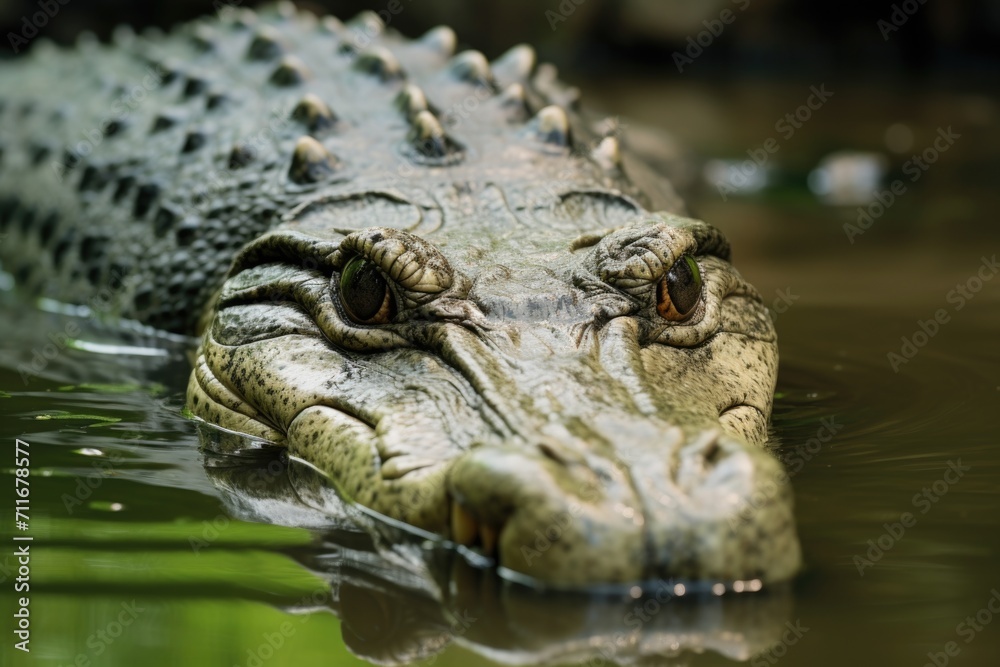 American crocodile in Jardines de la Reina, Cuba American crocodile in Jardines de la Reina, Cuba
