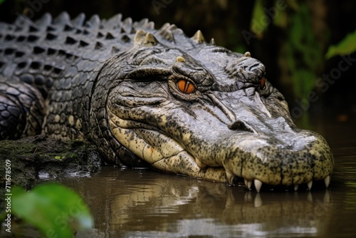 American crocodile in Jardines de la Reina, Cuba © darshika