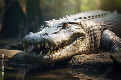 American Crocodile resting at Belgrade Zoo © darshika