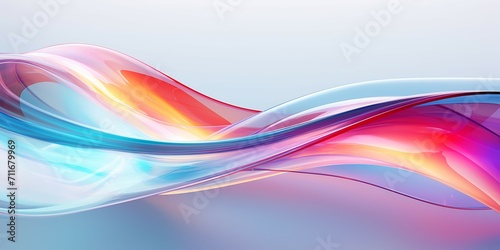 Abstract 3d background with smooth lines with multiple colour