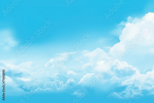 Blue sky and white clouds.Bbeauty bright cover background. © NeeArtwork