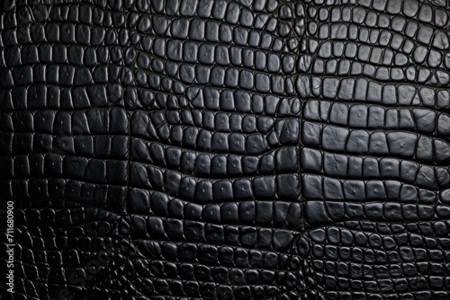 Black crocodile skin texture.