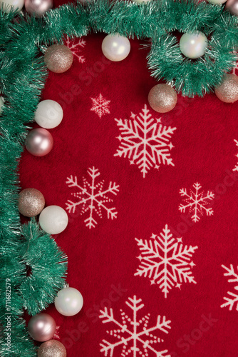 Vertical New Year card on a cozy carpeted background with space for text.