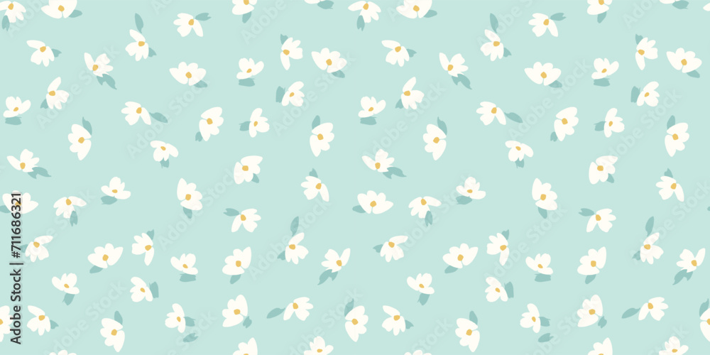 Floral seamless pattern. Vector design for paper, cover, fabric, interior decor and other