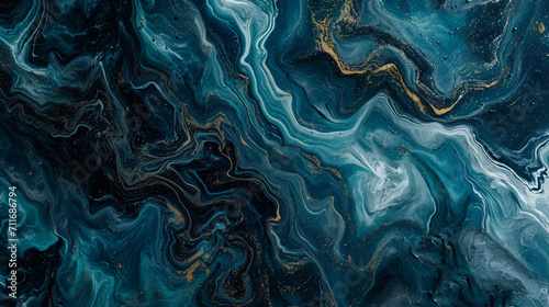 Navy and Teal marble background