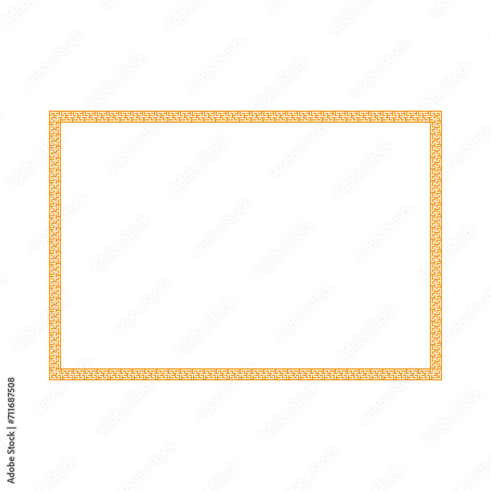 Chinese frame border. vector illustration element. Chinese new year traditional decor design Chinese frame border. vector illustration element. Chinese new year traditional decor design