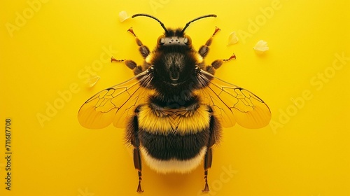 bee insect macro flower bumblebee nature © Hassan
