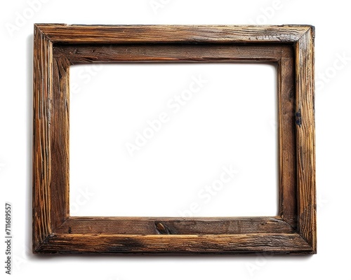 Rustic Wooden Frame - Vintage Border for Retro Art and Photo Displays