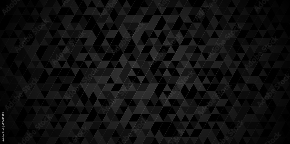 Abstract Black and gray square triangle tiles pattern mosaic background. Modern seamless geometric dark black pattern low polygon and lines Geometric print composed of triangles. Abstract Black and gray square triangle tiles pattern mosaic background. Modern seamless geometric dark black pattern low polygon and lines Geometric print composed of triangles.