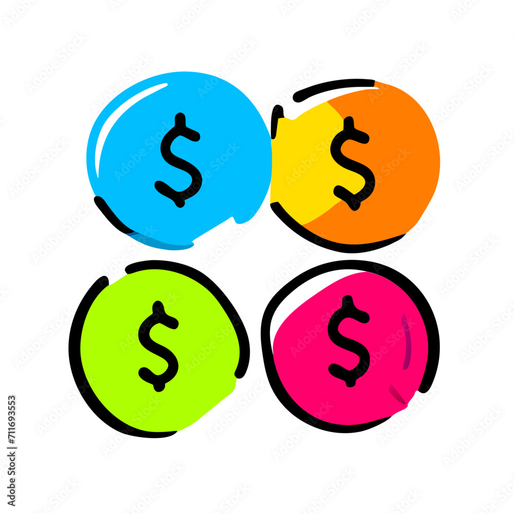 Simple set of vector line icons related to money. Simple set of vector line icons related to money.
