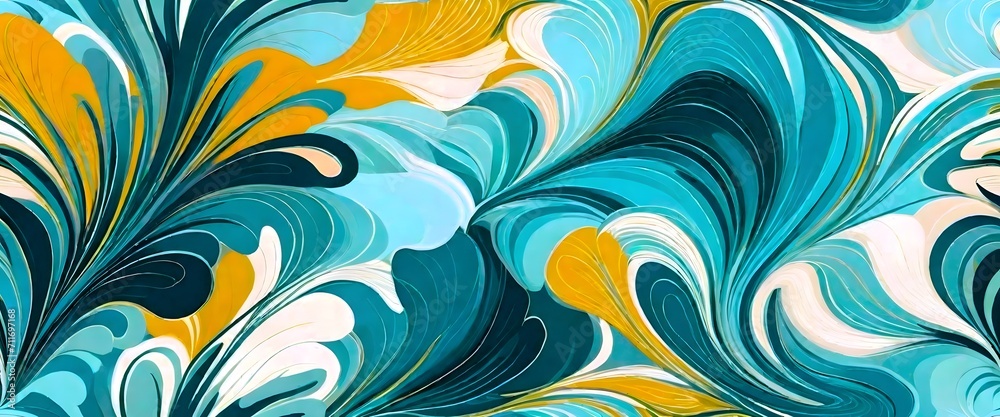 Beautiful abstract painting is a painting technique Ebru .Turkish Ebru style on the water with acrylic paints wring wave. Beautiful abstract painting is a painting technique Ebru .Turkish Ebru style on the water with acrylic paints wring wave.