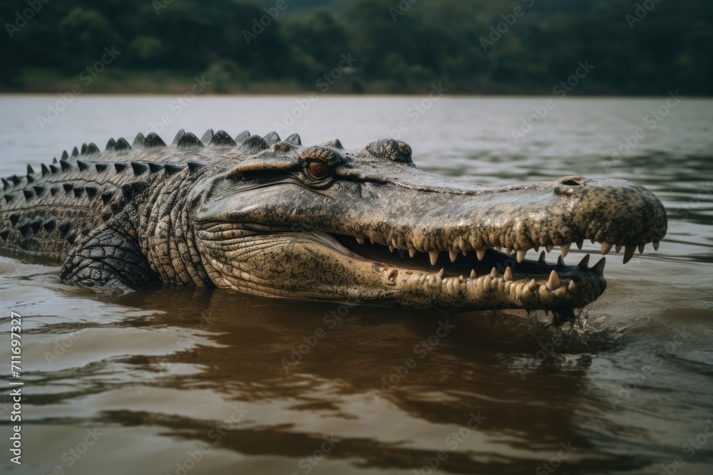 Sri Lankas National Park with Large Crocodiles Sri Lankas National Park with Large Crocodiles