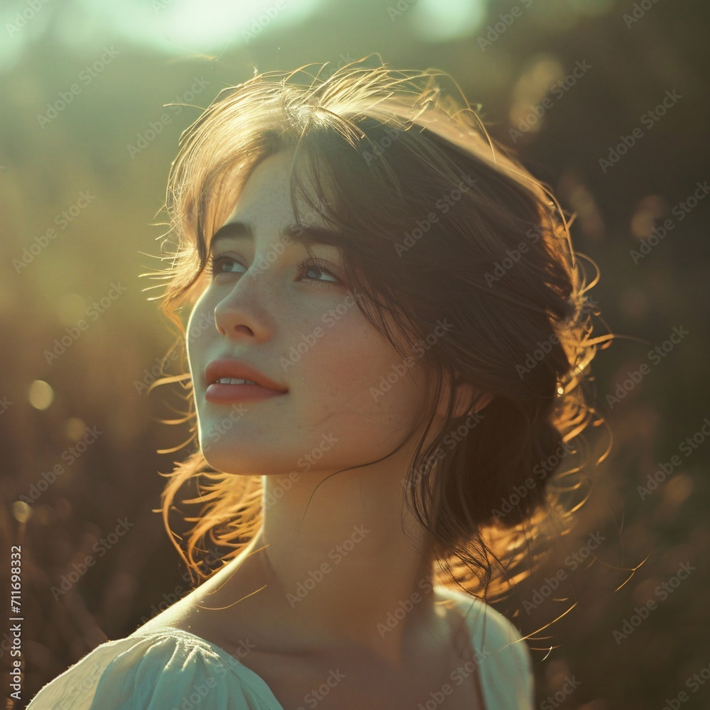 Portrait of a woman with a little bit smile. Portrait of a woman with a little bit smile.