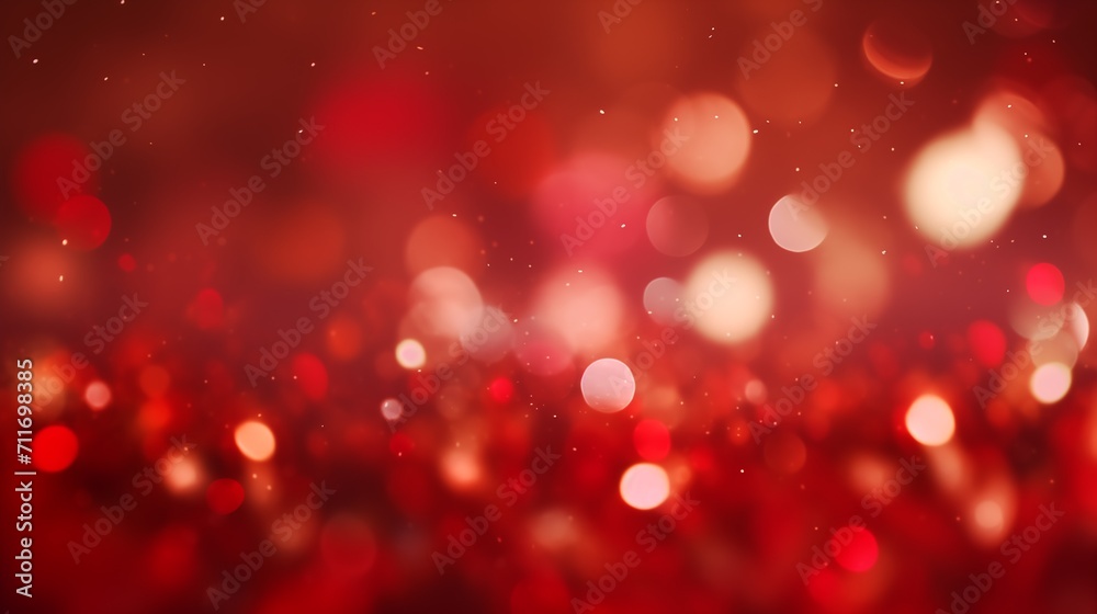 Abstract red bokeh background design