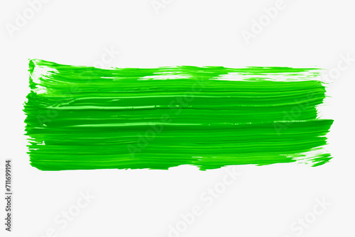maźnięcia zieloną farbą, pociągnięcie pędzlem zieloną farbą 
