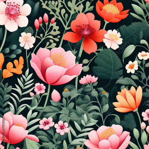 seamless floral background