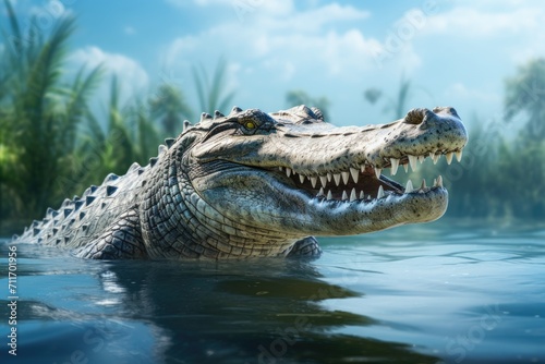Australian freshwater crocodile photo